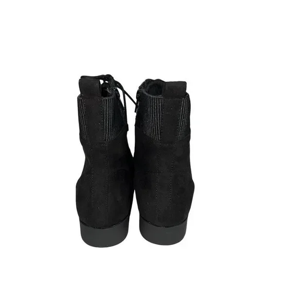 Karen Scott Womens Clarissae Black Ankle Combat & Lace-up Boots, Size 9M - Picture 4 of 4